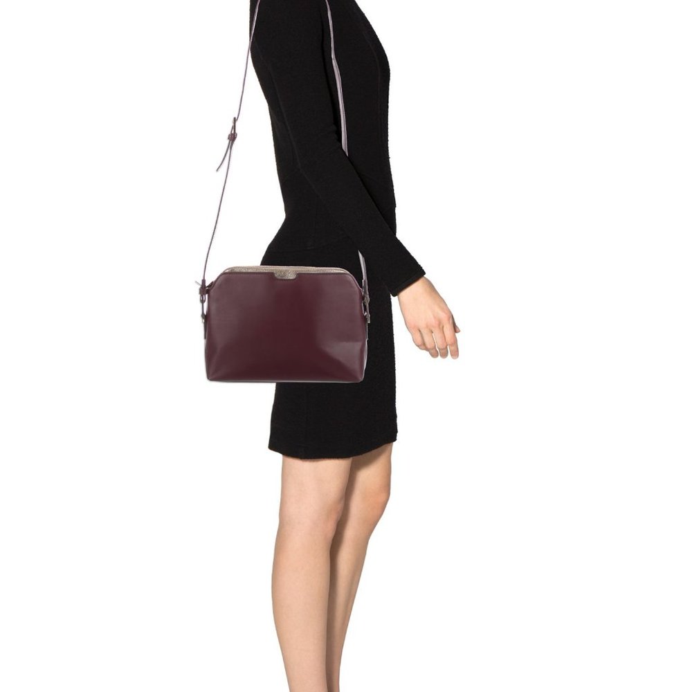 India Hicks Madison May Burgundy Leather Bag